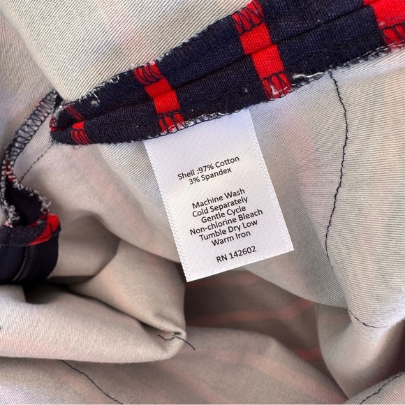 Sail to Sable Star Spangled Shift Dress Size S in Navy/Red Stripe - Picture 11 of 11